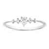 Vir Jewels 3/8 Cttw Lab Grown Diamond 5 Stone Engagement Ring In 14k White Gold For Women In Metallic