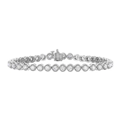 Vir Jewels 4 Cttw Diamond Tennis Bracelet 14k White Gold Classic Round Prong Set 7 Inch