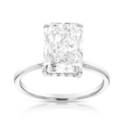 Vir Jewels 4 Cttw Lab Grown Diamond Engagement Solitaire Ring In 14k White Gold For Women