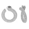 Vir Jewels 4 Cttw Si2-i1 Certified 160 Diamond Hoop Earrings 14k White Gold G-h Color 1 Inch In White
