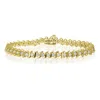 Vir Jewels 5 Cttw Lab Grown Diamond Tennis Bracelet In 14k Gold 7 Inch For Women In Yellow