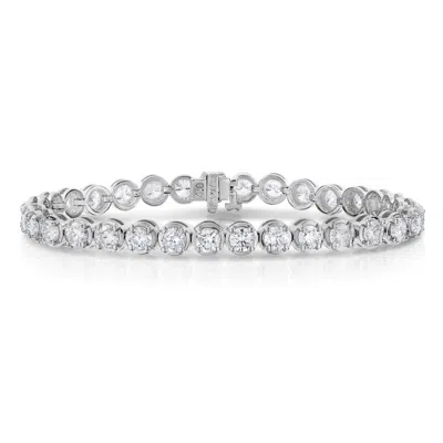 Vir Jewels 7 Cttw I1-i2 Certified Diamond Bracelet 18k White Gold I-j Tennis Round 7 Inch