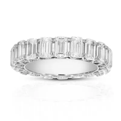 Vir Jewels 8 Cttw Lab Grown Diamond Eternity Ring Wedding Band In 14k White Gold For Women In Metallic