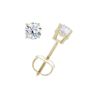 Vir Jewels Ags Certified I1 1/4 Cttw Diamond Stud Earrings 14k Yellow Gold