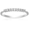 Vir Jewels Round Diamond Wedding Band For Women With 14k Gold 9 Stones Set In White