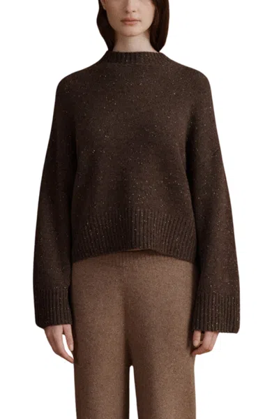 Vir Vita Bettina Cashmere Sweater In Brown