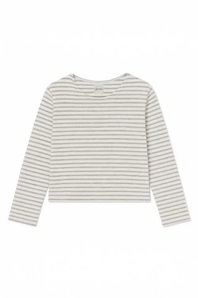 Vir Vita Camille Striped Top In Neutral