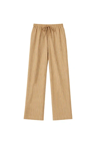 Vir Vita Clara Stripe Pant In Brown
