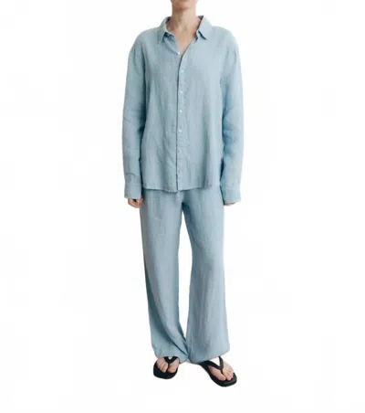 Vir Vita Delphine Linen Pant In Baby Blue