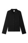 Vir Vita Eloise Pointelle Cardigan In Black