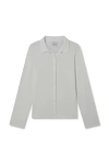 Vir Vita Eloise Pointelle Cardigan In White