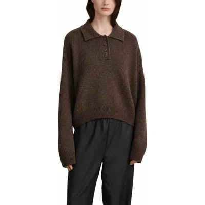Vir Vita Frida Polo Cashmere Sweater In Blue