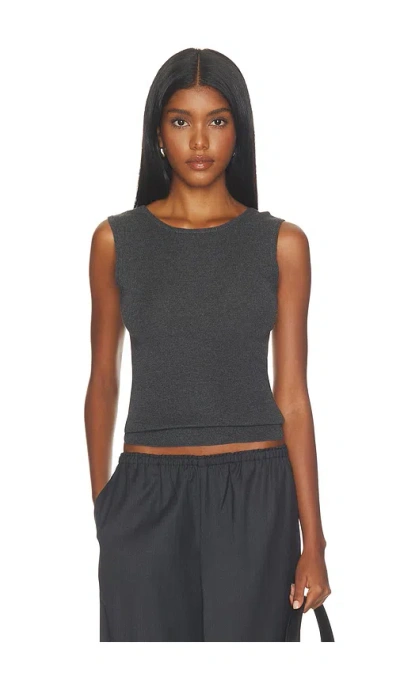 Vir Vita Iris Scoop Back Tank In Blue