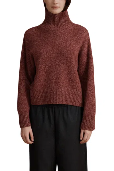 Vir Vita Maja Turtleneck Cashmere Sweater In Brown