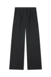 Vir Vita Marina Linen Trouser In Black