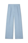Vir Vita Marina Linen Trouser In Blue