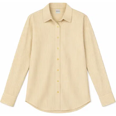 Vir Vita Matteo Stripe Shirt In Sand