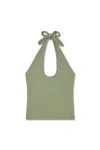 Vir Vita Pauline Halter Top In Green