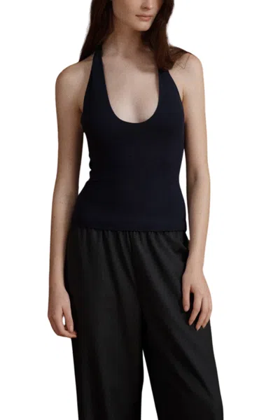 Vir Vita Pauline Halter Top In Blue