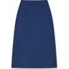 Vir Vita Philippine Maxi Linen Skirt In Blue