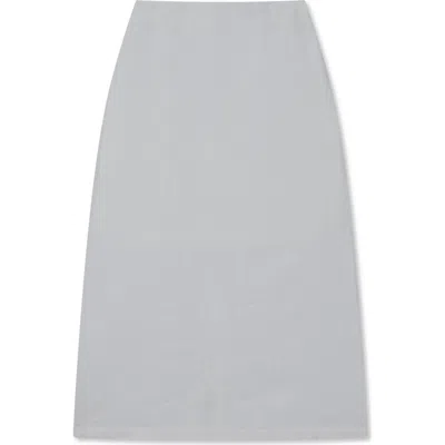Vir Vita Philippine Maxi Linen Skirt In Gray