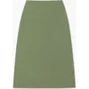 Vir Vita Philippine Maxi Linen Skirt In Green