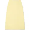 Vir Vita Philippine Maxi Linen Skirt In Yellow