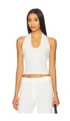 Vir Vita Pointelle Halter Top