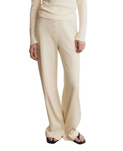 Vir Vita Pointelle Lounge Pant In Neutral