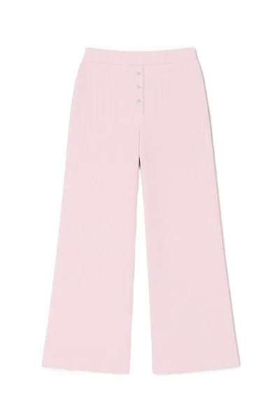 Vir Vita Pointelle Lounge Pant In Pink
