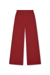 Vir Vita Pointelle Lounge Pant In Red