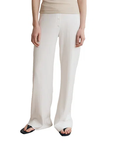 Vir Vita Pointelle Lounge Pant In White