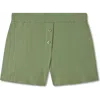 Vir Vita Pointelle Lounge Short In Green