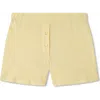 Vir Vita Pointelle Lounge Short In Yellow