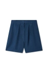 Vir Vita Relaxed Linen Short In Blue