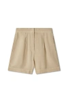 Vir Vita Relaxed Linen Short In Brown