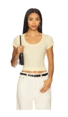Vir Vita Scoop Pointelle Tee