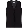 Vir Vita Seraphine Vest Modal Silk In Black
