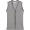 Vir Vita Seraphine Vest Modal Silk In Gray