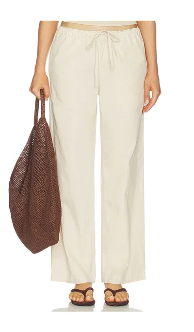 Vir Vita Siena Cotton Poplin Pant In Sand