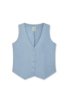 Vir Vita Violette Vest In Blue