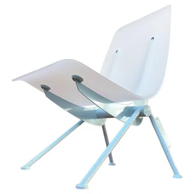 Pre-owned Virgil Abloh Limited Edition Vitra Antony Armchair (baby Blue) In Gray
