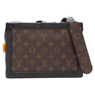 Pre-owned Virgil Abloh Louis Vuitton  2019 Solar Ray Soft Trunk Monogram Crossbody Bag In Black