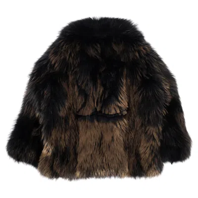 Pre-owned Virgil Abloh Louis Vuitton Virgil Fw 2019 Runway Fur Jacket In Black