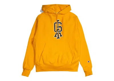 Pre-owned Virgil Abloh Men's  Brooklyn Museum Dark Side Of The Rainbow Hoodie In Orange