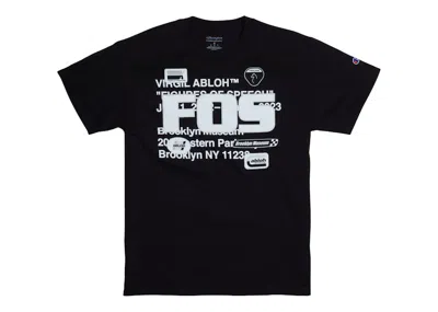 Pre-owned Virgil Abloh Men's  Brooklyn Museum Fos Abloh Bkm T-shirt In Black