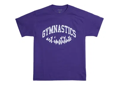 Pre-owned Virgil Abloh Men's  Brooklyn Museum Gymnastics Art Institute T-shirt In Purple