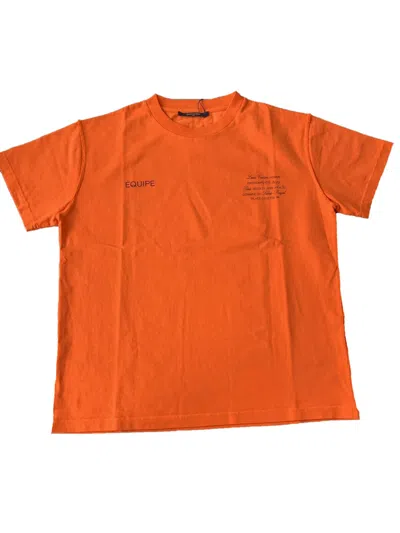 Pre-owned Virgil Abloh Men's  X Mca Figures Of Speech Louis Vuitton Tee Shirt In Orange