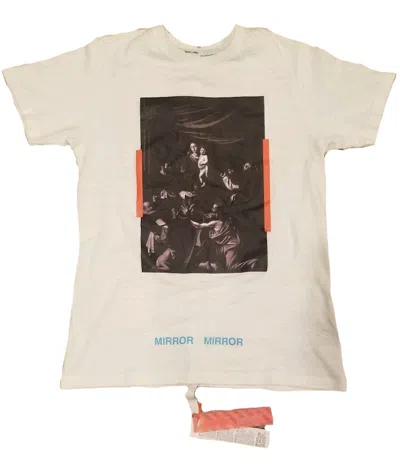 Pre-owned Virgil Abloh Men's  X Mca Figures Of Speech Off Caravaggio Tee Shirt In White