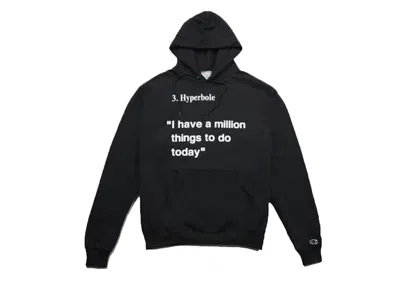 Pre-owned Virgil Abloh Men's  X Mca Hyperbole Hoodie In Black